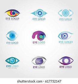 eye logo design template. vector illustration