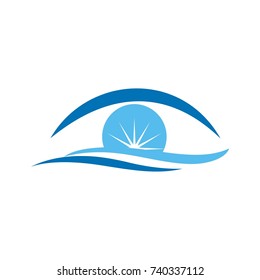 Eye logo design template vector