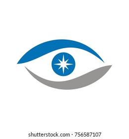 Eye logo design template vector