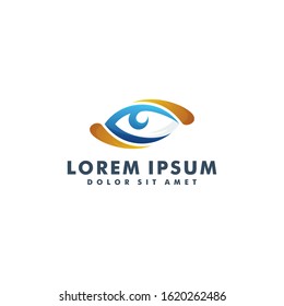 Eye Logo design template, Visison icon vector