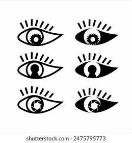 Eye Logo Design mit verschiedenen einzigartigen Konzepten.