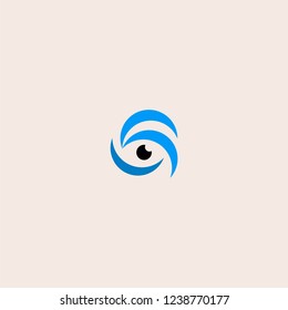 eye logo design vector icon