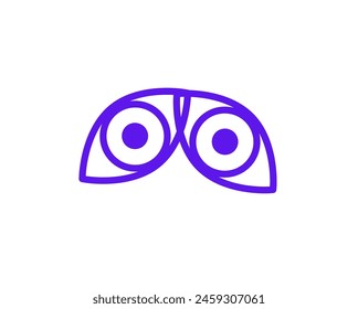 Icono de Vector de diseño de logotipo de ojo aislado en fondo blanco