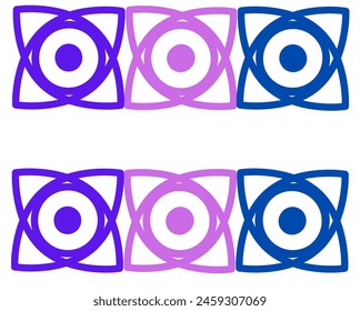 Eye logo design vector icon isolated in white background