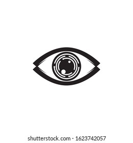 Eye logo design vector illustration