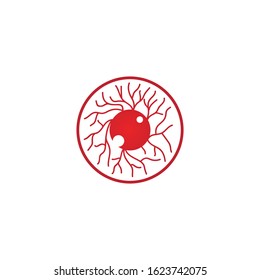 Eye logo design vector illustration