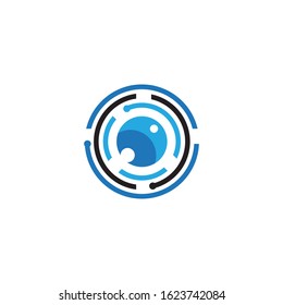 Eye logo design vector illustration