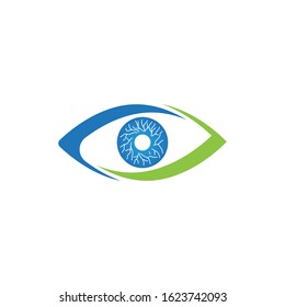 Eye logo design vector illustration
