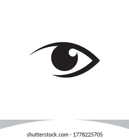 Ilustración de vectores de diseño con logotipo ocular