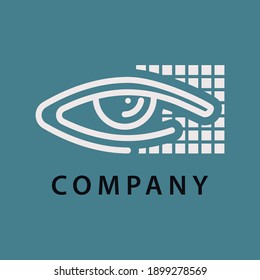 eye logo design vector illustration