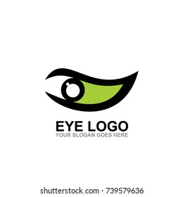 Eye Logo Design Vector Illustration
