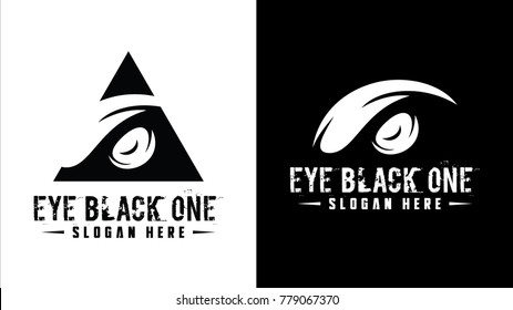 Eye Logo Design. Vector Illustration