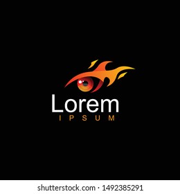 Eye Logo design vector template. geometric , colorful icon