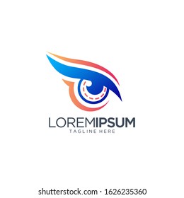 Eye Logo Design Vector Template
