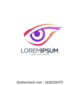 Eye Logo Design Vector Template