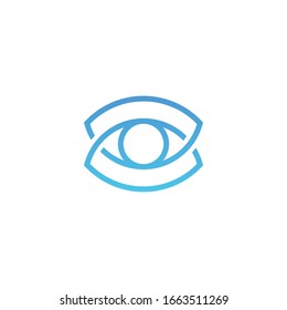 Eye Logo design vector template. Colorful media icon. Perfect for the photography, multimedia, and film.