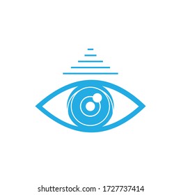 Eye Logo design vector template. Vision Logotype concept idea.