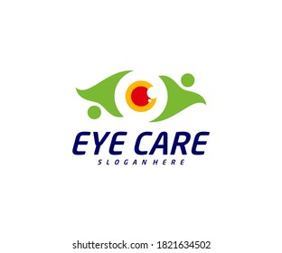 Eye logo design vector template, Creative eye logo concept, Icon symbol, Illustration