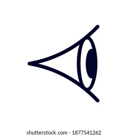 Plantilla vectorial de diseño de logotipo ocular, concepto de diseño de logotipo Organismos, símbolo de icono