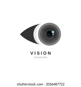 Eye Logo design vector template. Creative Vision Logotype concept.