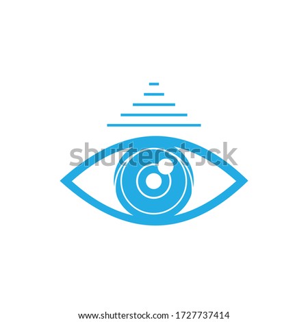 Eye Logo design vector template. Vision Logotype concept idea.