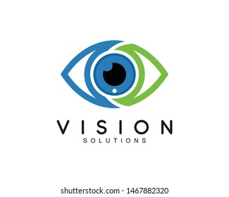 Eye Logo design vector template.Creative camera media icon. Global vision logotype. 