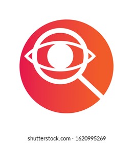 Eye Logo design vector.Colorful Eye Logo vision