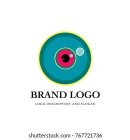Eye logo and icon for brand