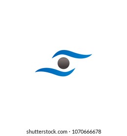 Eye logo icon design template vector