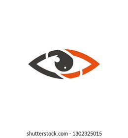 eye logo icon design template vector