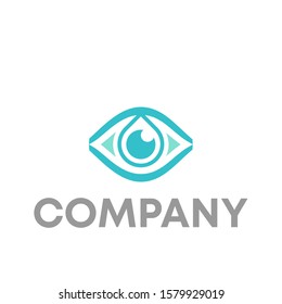eye logo icon design template sign