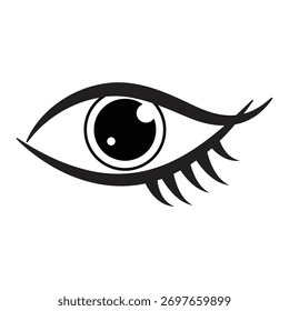 eye logo icon illustration flat