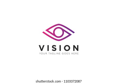 eye logo, icon, symbol, design template