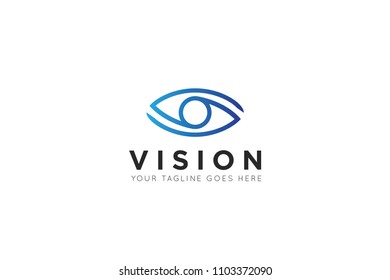 eye logo, icon, symbol, design template