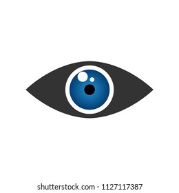 eye logo, icon and symbol vector