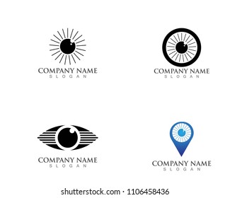 Eye logo icon Vector