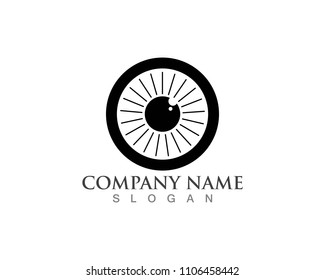 Eye logo icon Vector