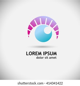 Eye logo icon. Vector