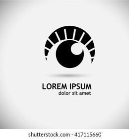 Eye logo icon. Vector