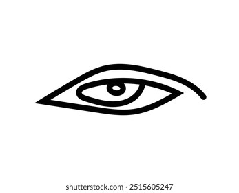 Diseño de Vector de icono de logotipo de ojo 