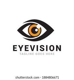 Eye logo icon vector template.