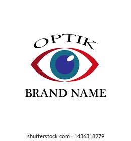 EYE LOGO ICON VECTOR IN TRENDY STYLE