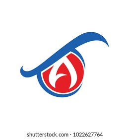 Eye Logo With Letter A