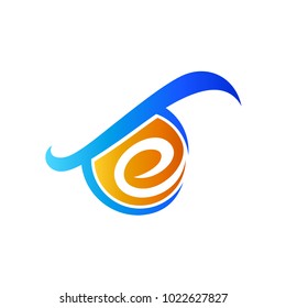 Eye Logo With Letter E