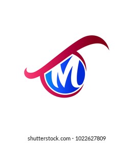 Eye Logo With Letter M