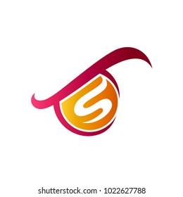 Eye Logo With Letter S