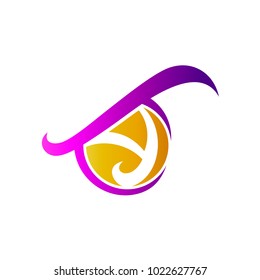 Eye Logo With Letter Y
