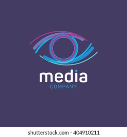 Eye logo. Media logo. Creative agency logo. Vision logo