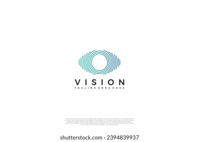 Eye Logo media icon, Vision, eyecare, logotype concept idea. Vector Design template element