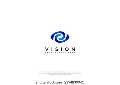 Eye Logo media icon, Vision, eyecare, logotype concept idea. Vector Design template element